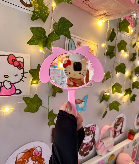 2-in-1 melody hand mirror and comb set