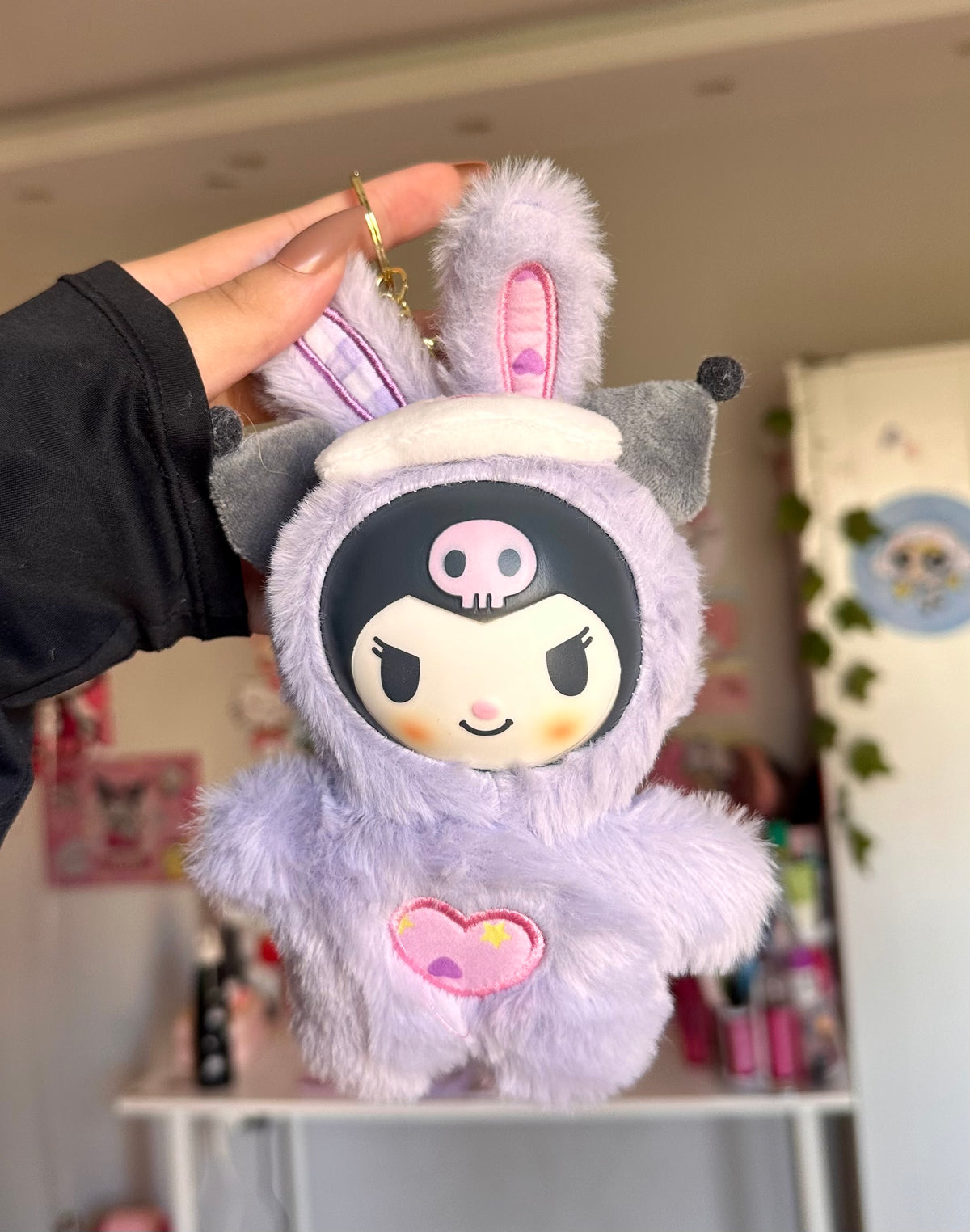 Kuromi Keychain plushie