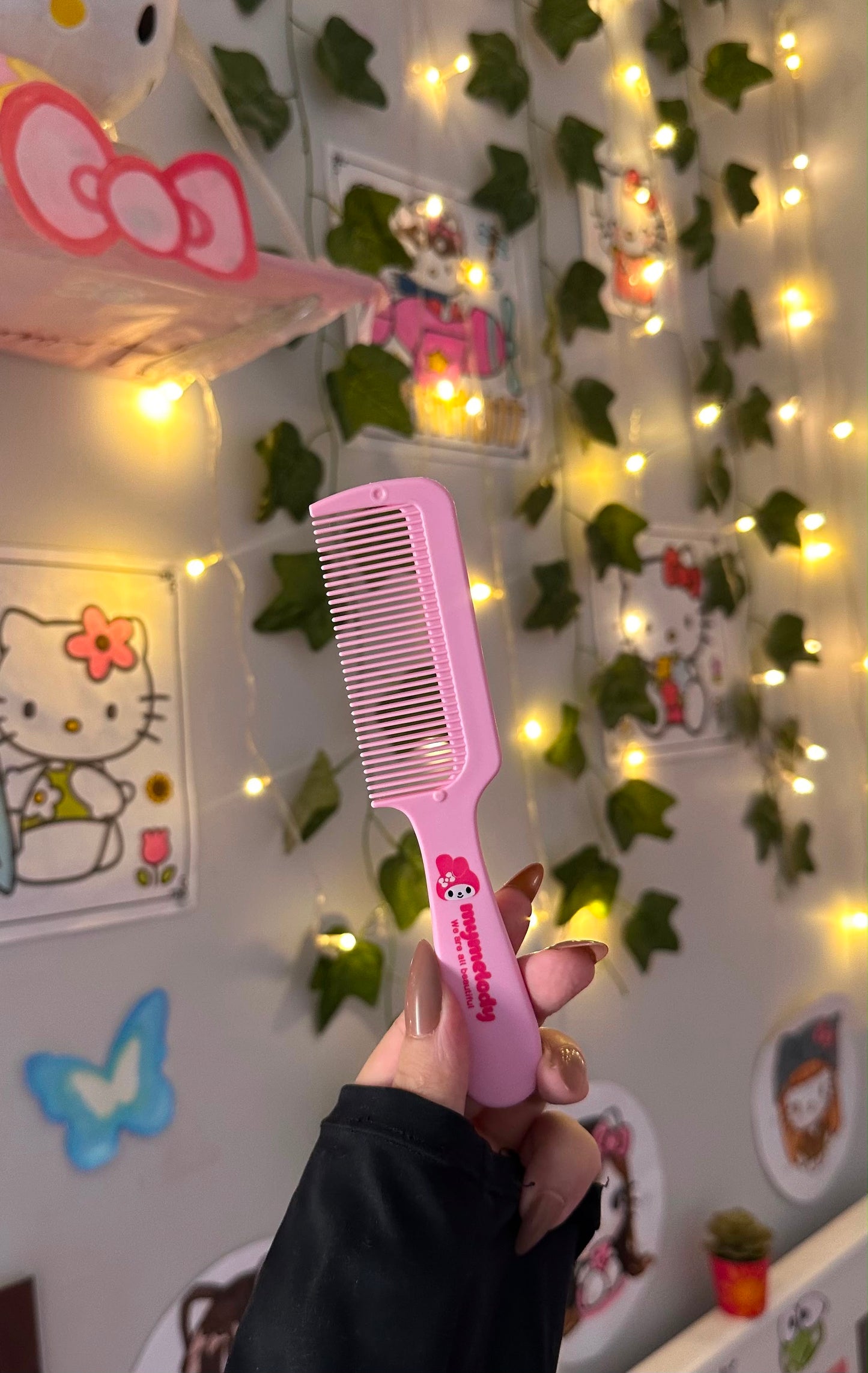 2-in-1 melody  hand mirror and comb set