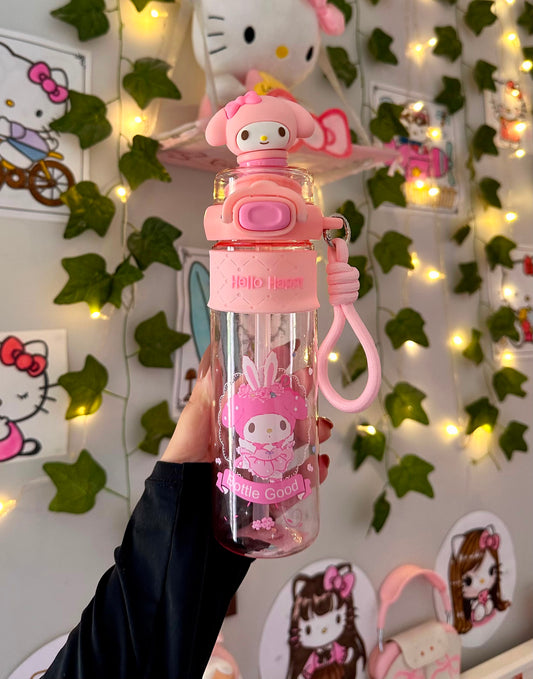 Melody straw water bottle